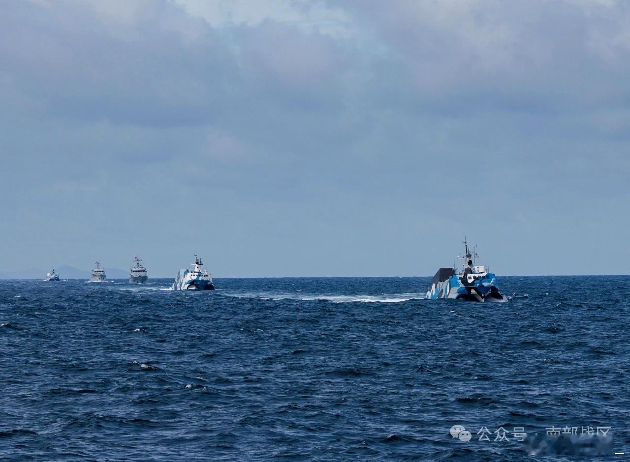 南海22艇与猎扫雷舰编队出动​​​