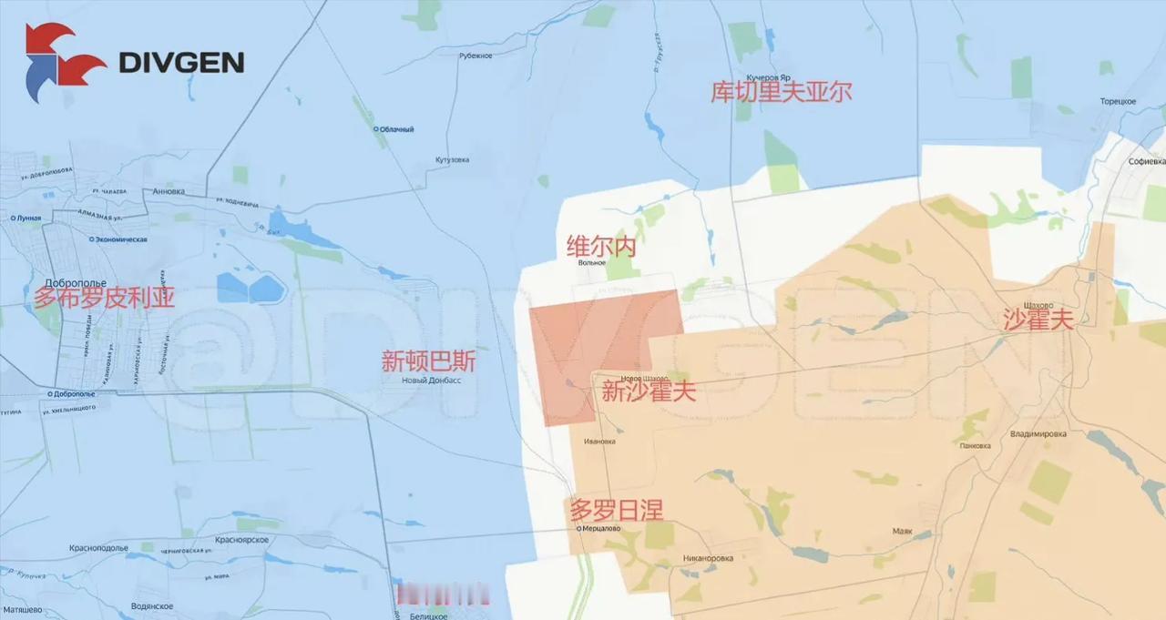 乌军在红军城以北继续往外吐之前反攻的成果。随着俄军即将彻底结束红军城-季米特洛夫