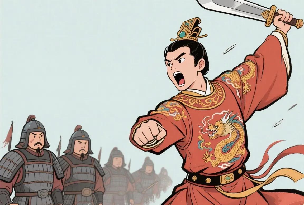 公元260年秋，成济被绑在柱子上，士兵用铁钳撬开他的嘴，割下他的舌头！鲜血喷涌，