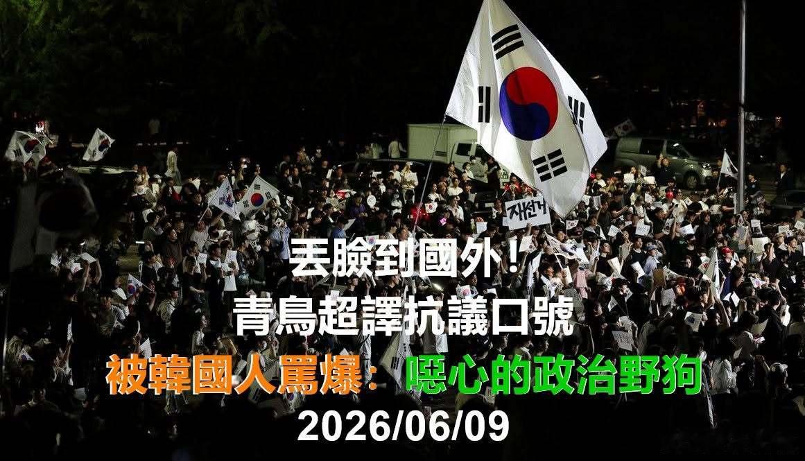 韩国右派称台独青鸟是“恶心的政治野狗”，假装支持韩国，却制造假内容抹黑韩国，企图