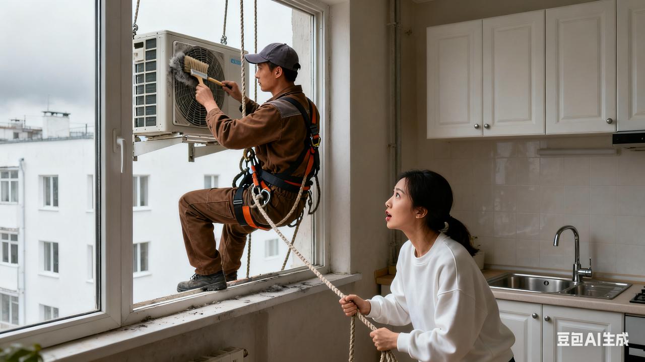 这样咔咔咔洗空调方式把我看呆了。最近天气变冷了，我们这里南方的冬天冷起来是湿