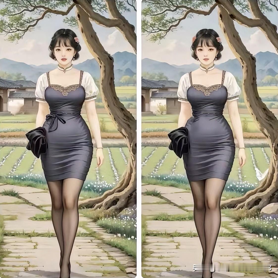 绿野仙踪路，美人如画来考眼力找出10处不同