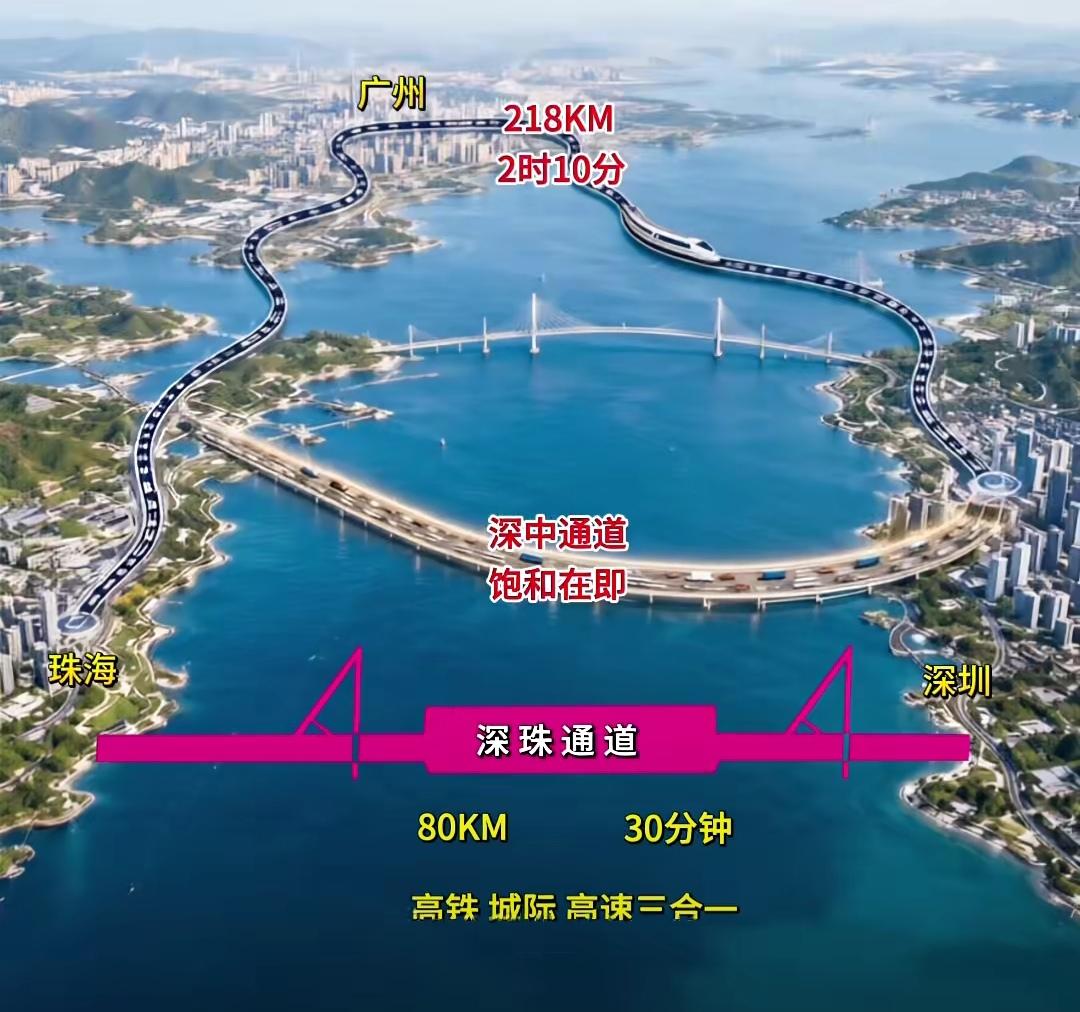 深圳为何铁心绕开广州砸千亿修深珠通道？有人说：中国不能没有深圳，广东不能没有广