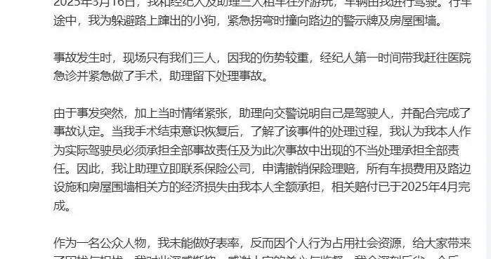 金晨交通肇事案：未骗保能否免于处罚？律师分析
