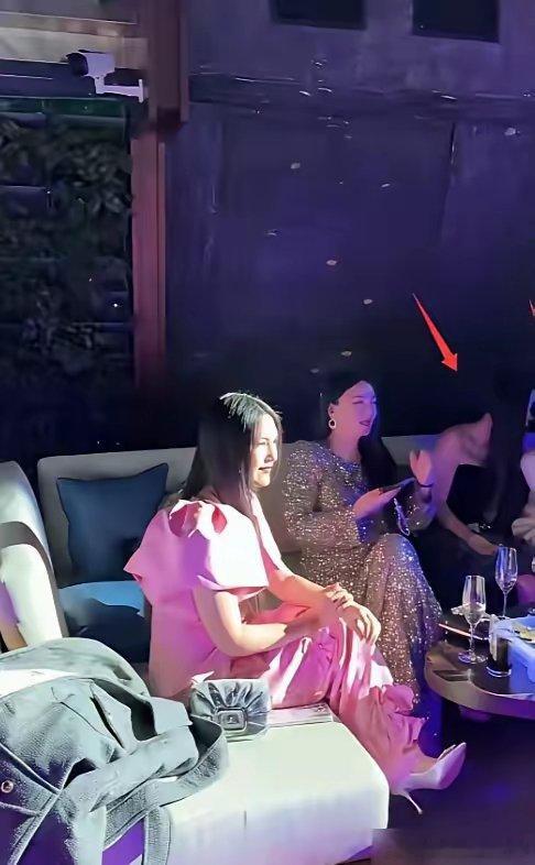 李湘在这场宴会上的疏离感，简直把“局外人”三个字刻在了脑门上。何超琼一个手势，她