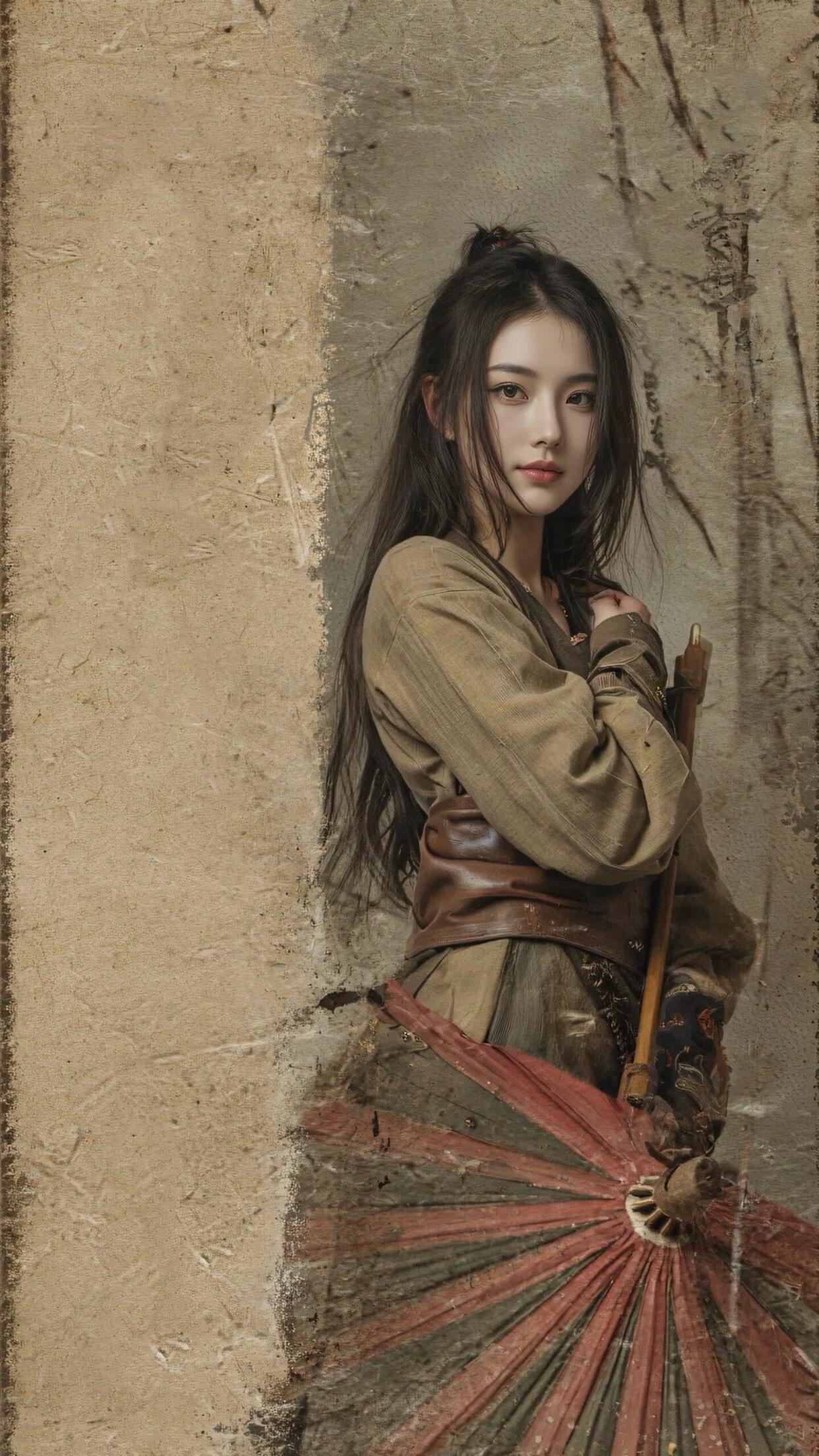 这是一组极具叙事性的作品，我喜欢这种从古卷中走出来的怀旧感。就像是我们的记忆，在