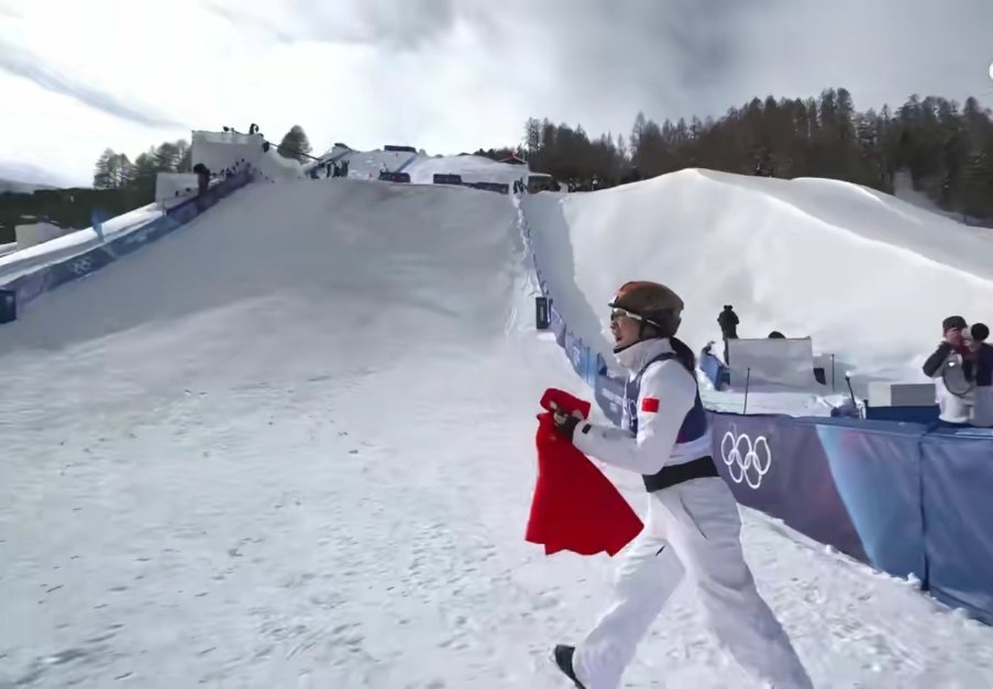 徐梦桃大喊我怎么跳这么漂亮这一跳真的封神！腾空舒展、落地稳健，35岁五战冬奥还能