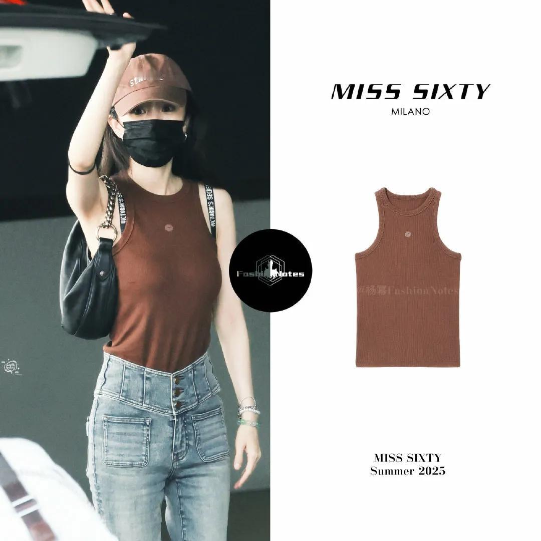 杨幂机场私服LOOK｜长沙🛫️北京｜2025.08.01背心｜MIS