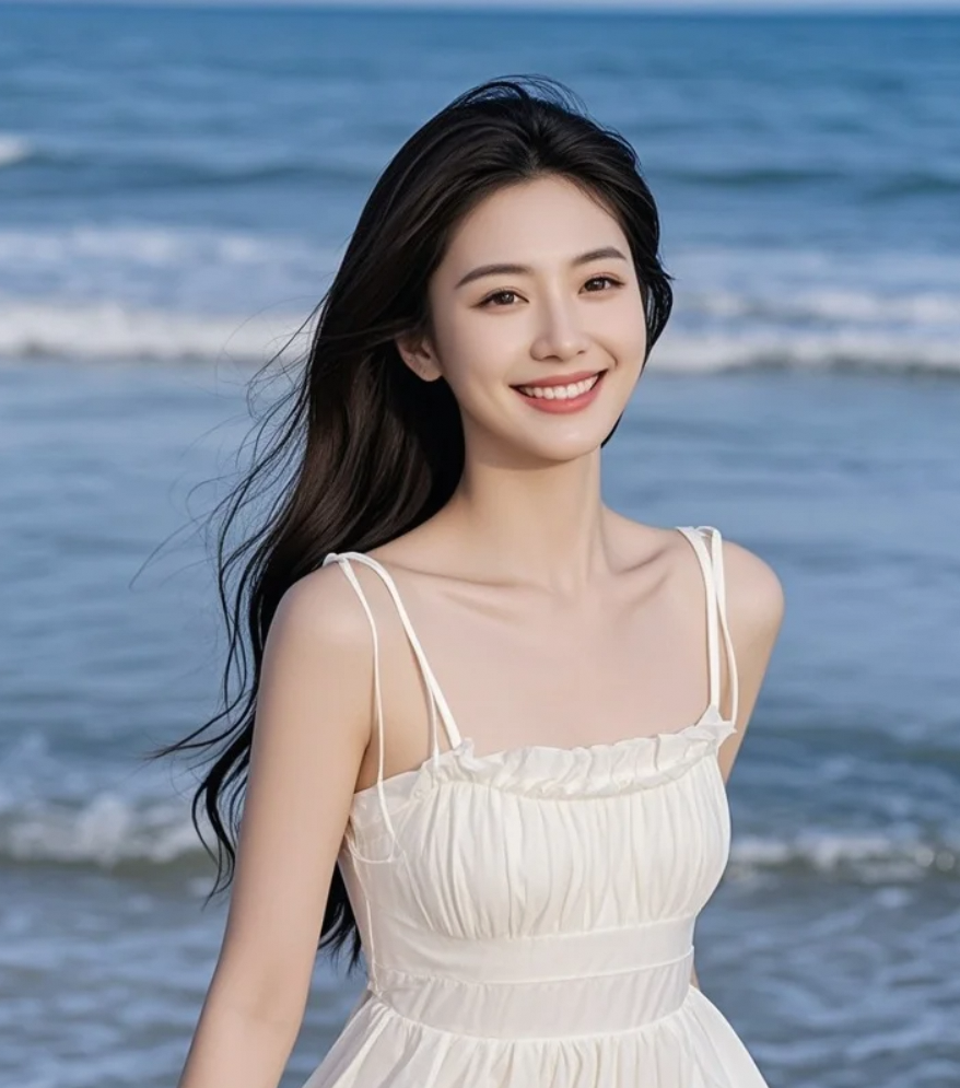 这条裙子配大海，你觉得我像在等谁？