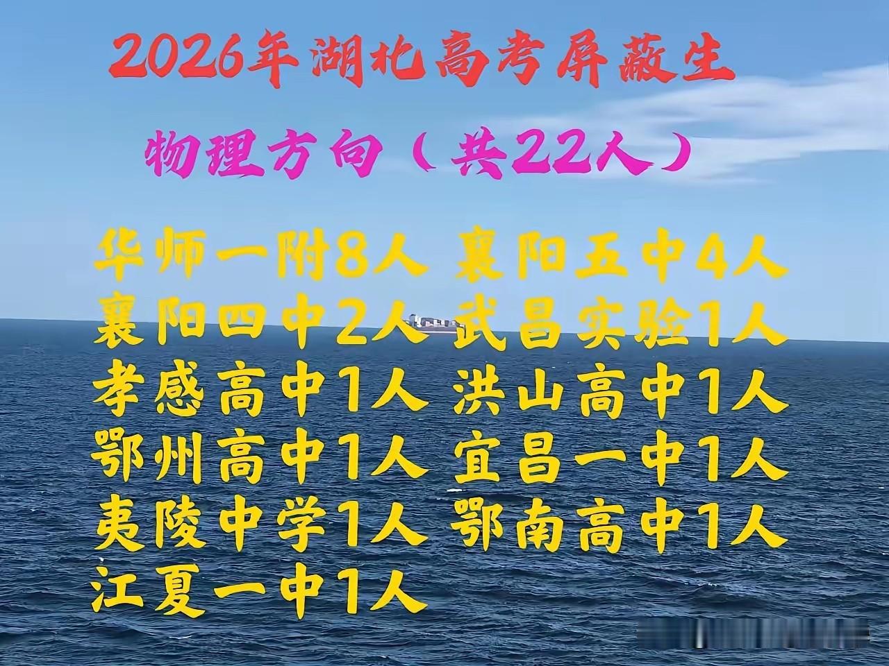 不得不感叹襄阳教育的发达，2026湖北高考屏蔽生出炉！襄阳多所中学强势崛起，华