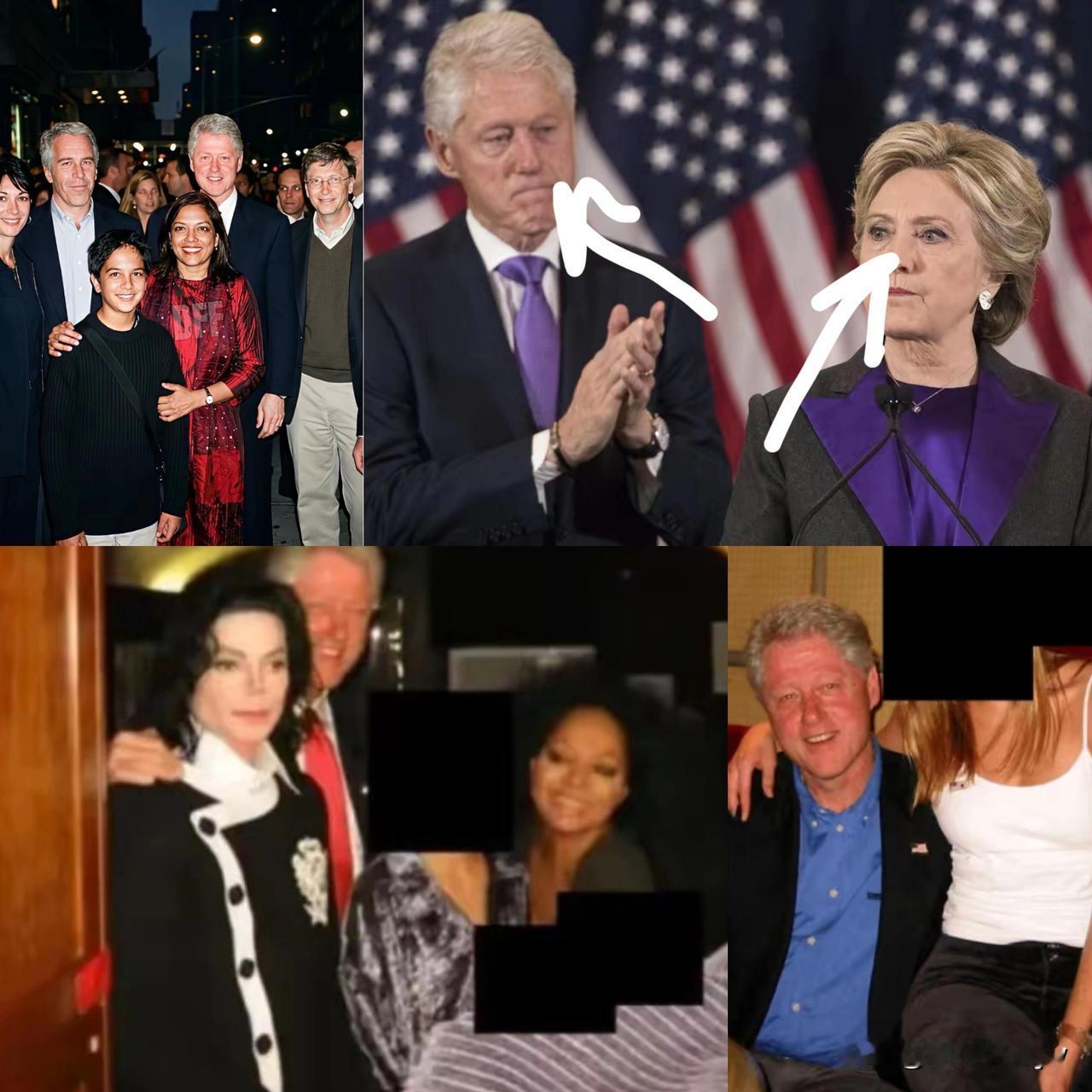 都一年纪了，还这么帅！克林顿真不愧是演员出身，表情太到位了！希拉里·克