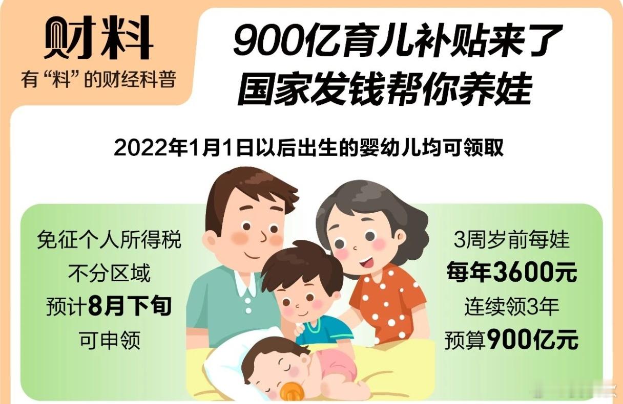 生娃能领7笔钱你当然不会因为国家补贴而生娃。但是，了解一下现在，生娃能领几笔钱，
