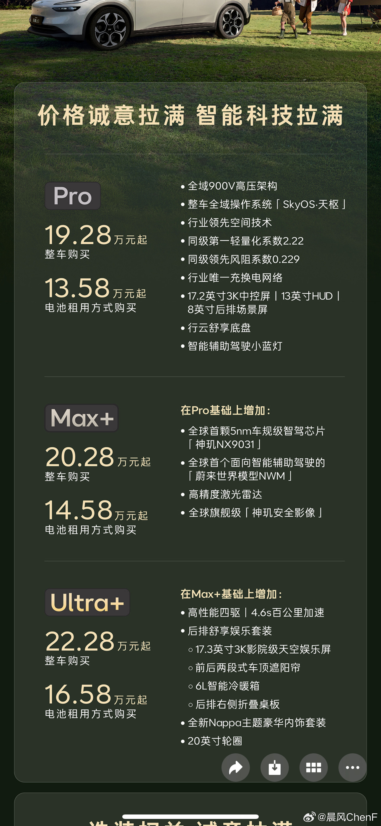 特斯拉不能降本降价的乐道来降新乐道L60整车购买19.28万元起，电池租用方式购
