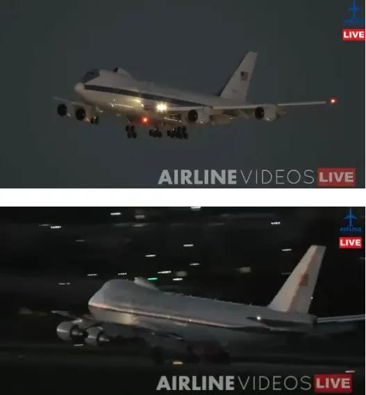 当地时间1月8日，一架极其神秘的军机划破洛杉矶的晴空，降落在繁忙的洛杉矶国际机场