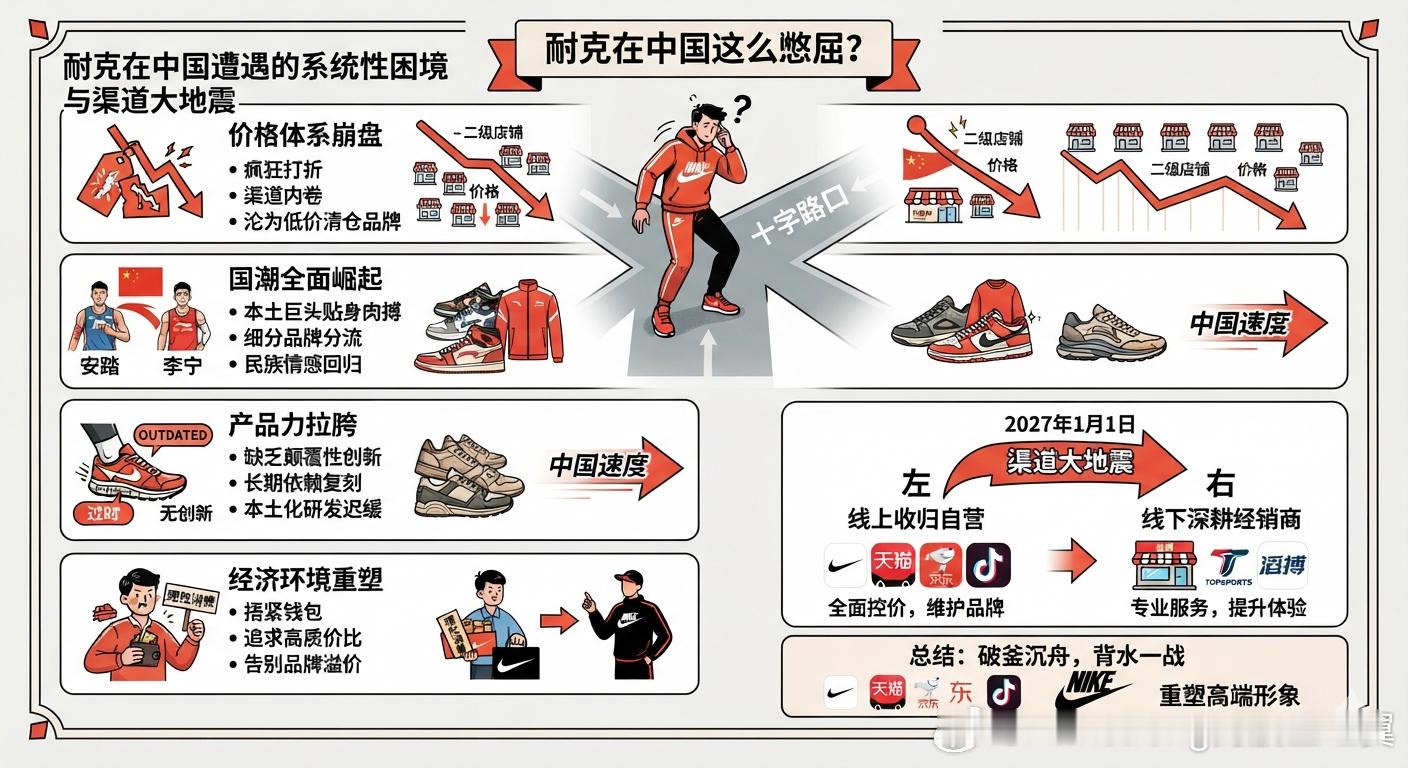 耐克将清退中国数千家在线经销商耐克为什么这么做？耐克在中国市场正经历前所未有的