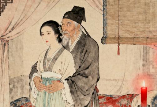 1641年的新婚之夜，钱谦益一把抱住比自己小的柳如是，在她耳边轻声赞叹：“你真美