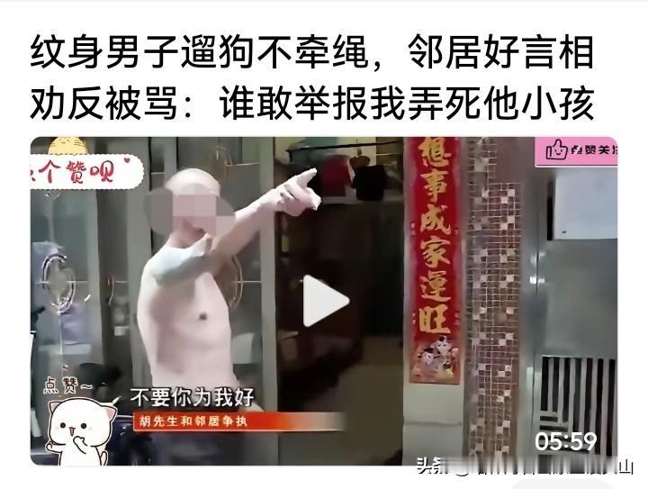 看到此视频，很有感慨啊！太嚣张，也太疯狂！这养狗人，养来养去怎么养的自己
