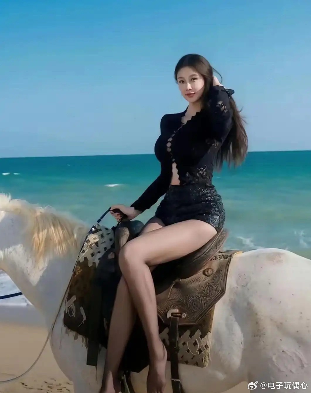 秦雪的腿，可真长