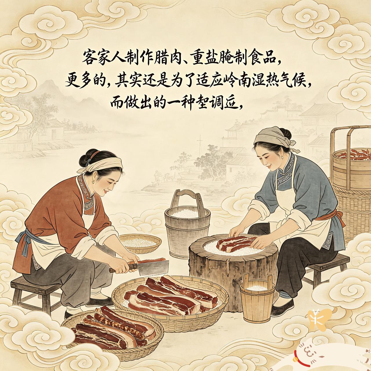 古时候，客家移民扎根进入了岭南深山老林，由于耕地稀少、物资极度的匮乏：所以，为