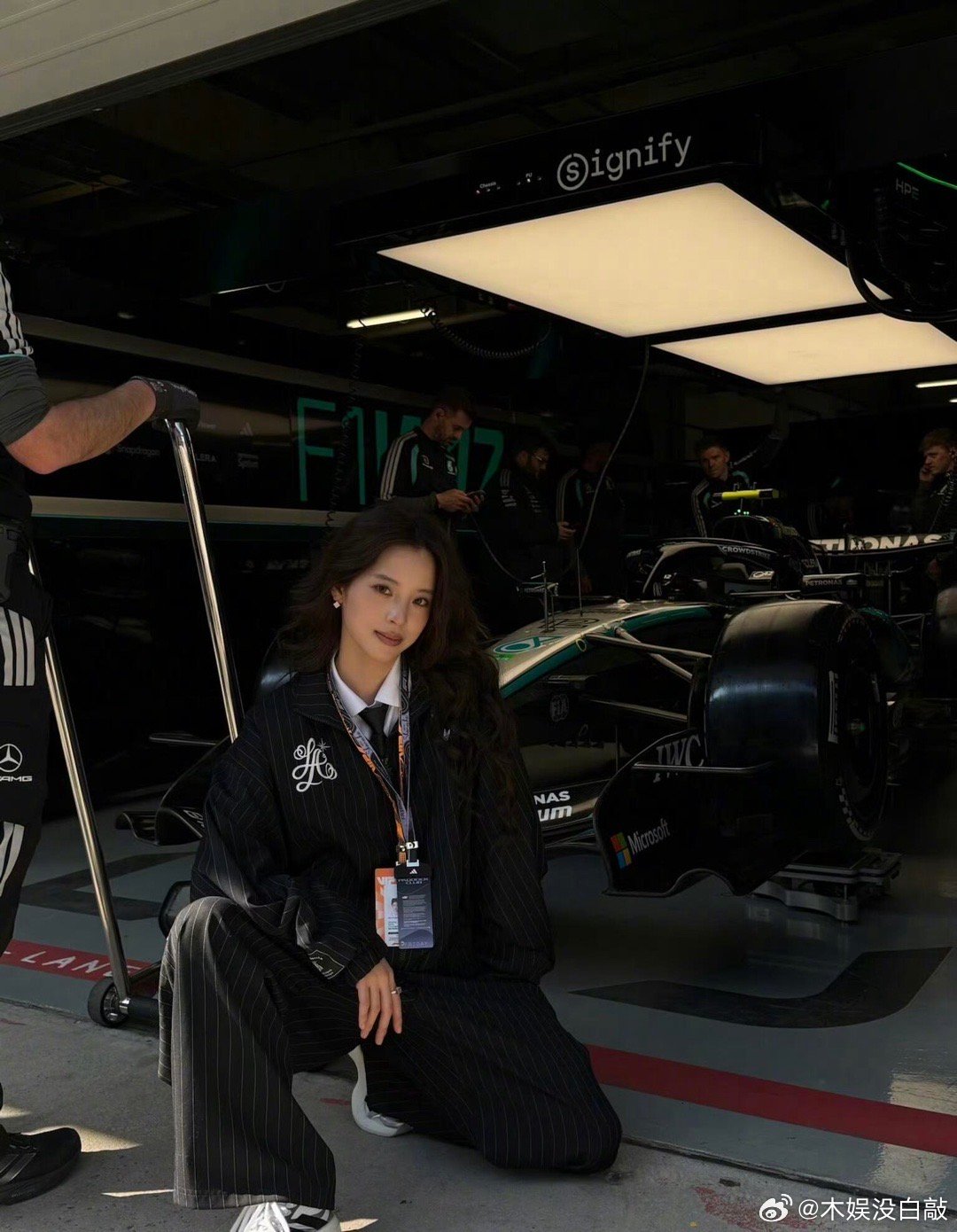 截止目前F1赛车女明星组程潇欧阳娜娜欧阳娣娣王霏霏关晓彤