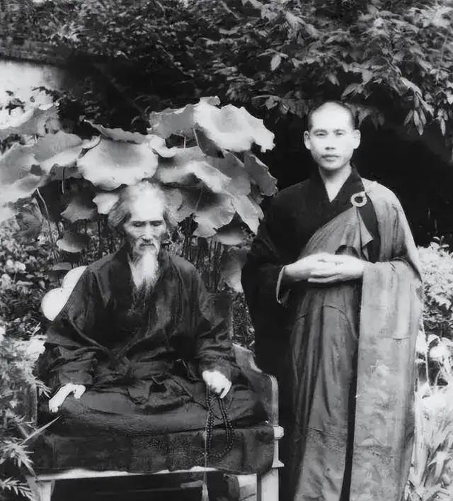 1943年，103岁的虚云老和尚和20多岁的南怀瑾，一起暗夜走山路。南怀瑾想扶虚