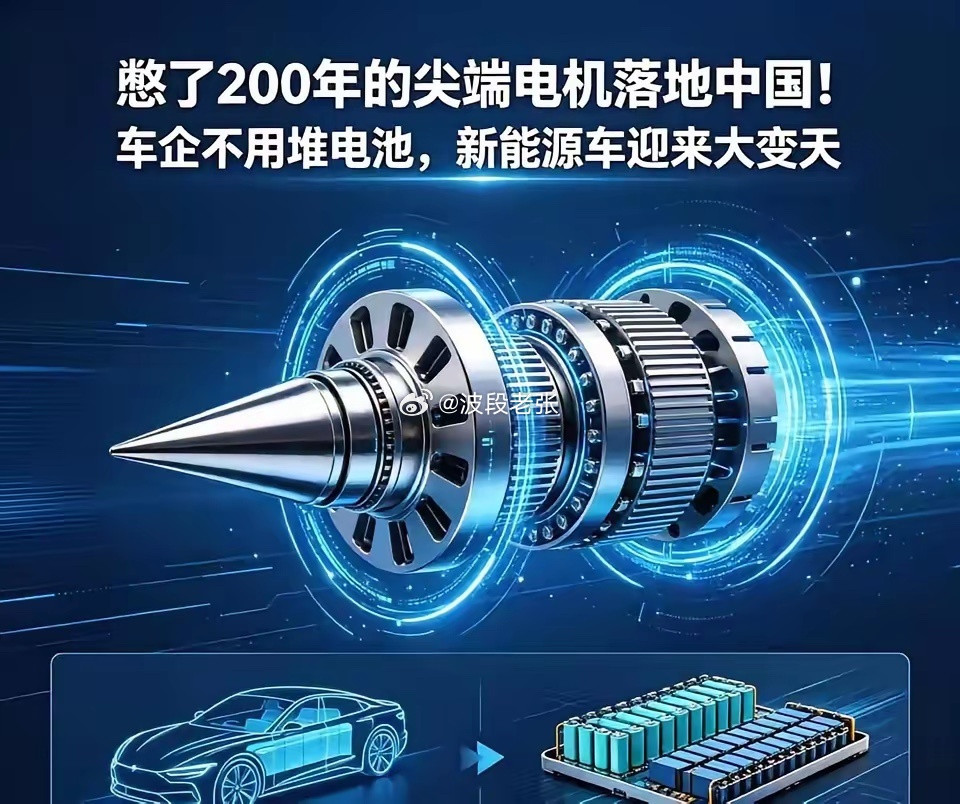 新能源大变天！憋200年的电机，中国终于突破⚠️2026年6月5日，中国官宣全球