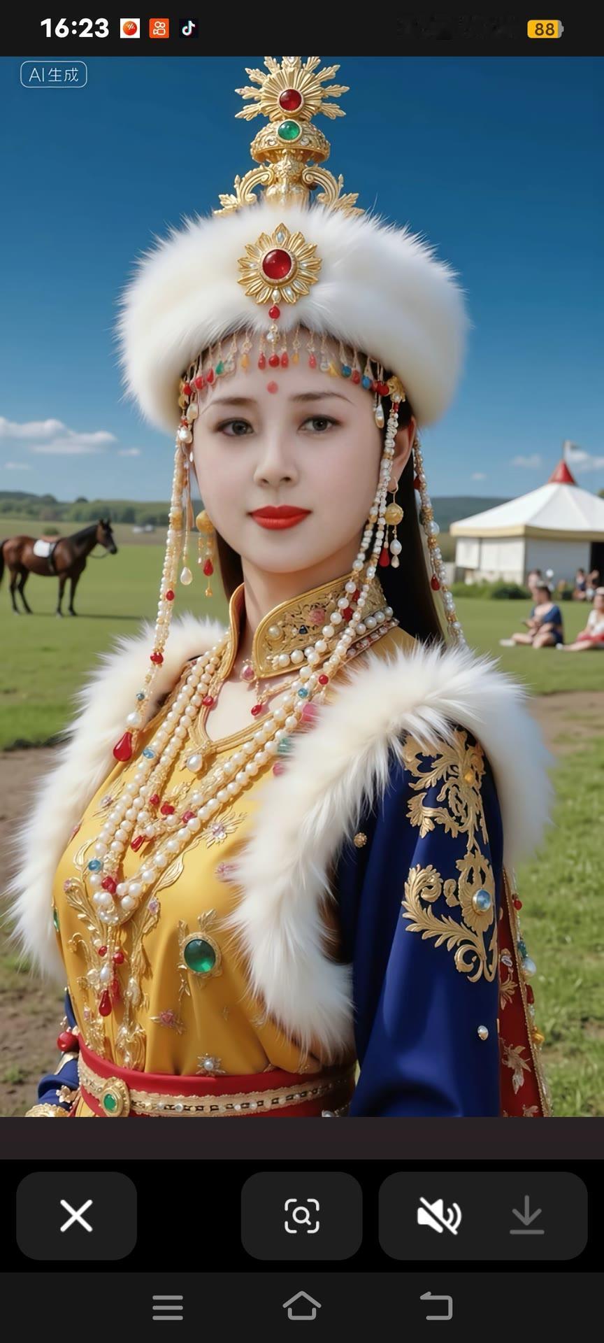 草原上的公主，华丽服饰惊艳众人！