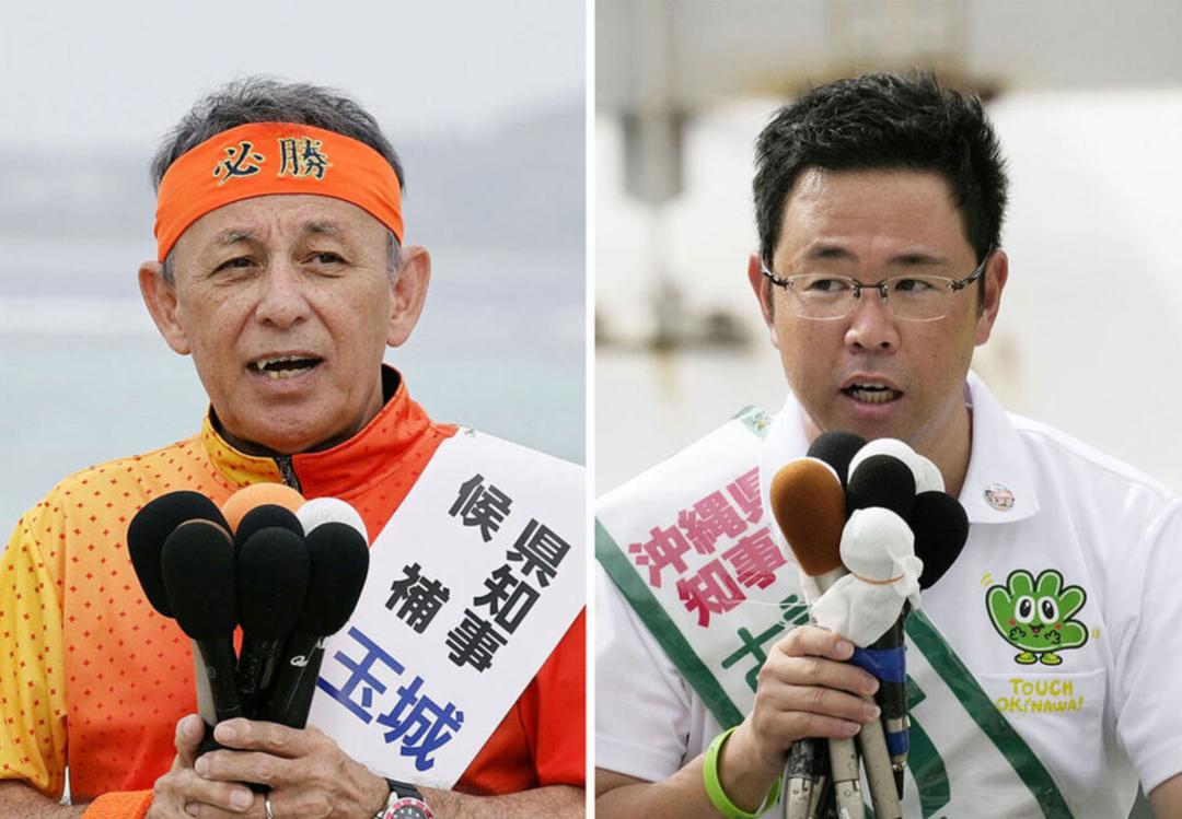 冲绳知事选举选情调查：古谢和玉城势均力敌展开角逐【共同社9月7日电】共同社5