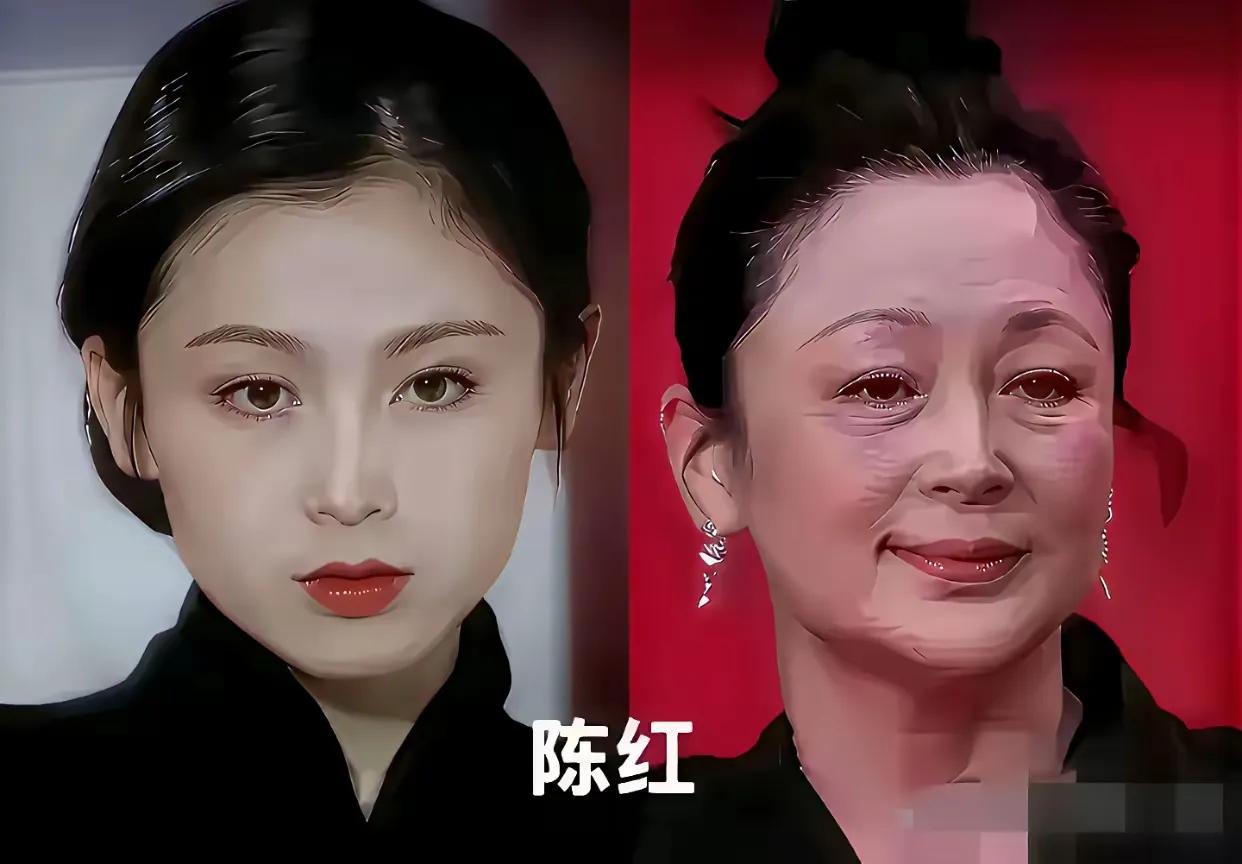 年轻时候的刘雪华。年轻时候的陈红。年轻时候的温碧霞。年轻时候的梁小冰。年