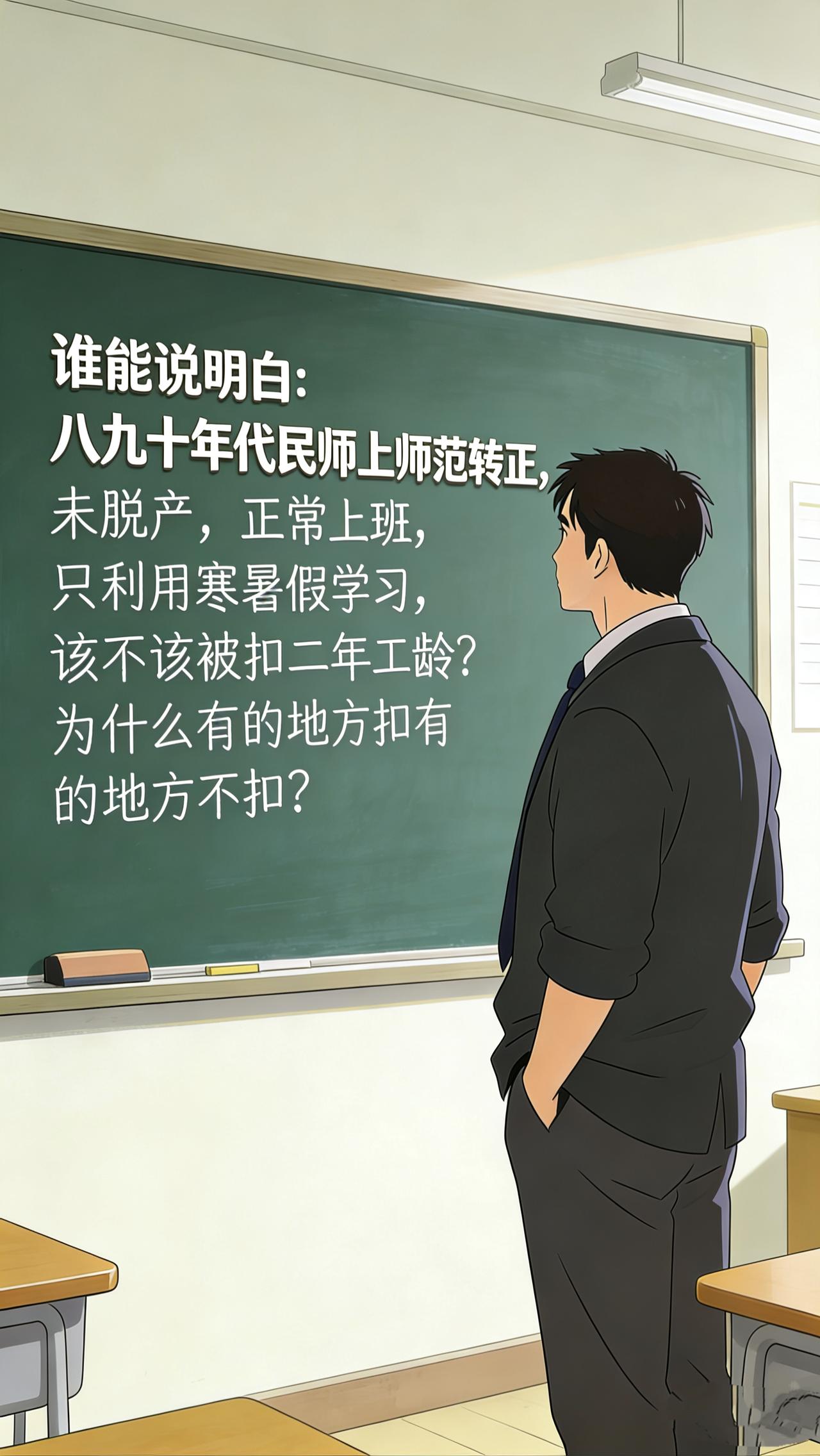 很多转正后民办教师都有过这样的困扰:考上师范转正扣二年教龄。📜政策合理性的