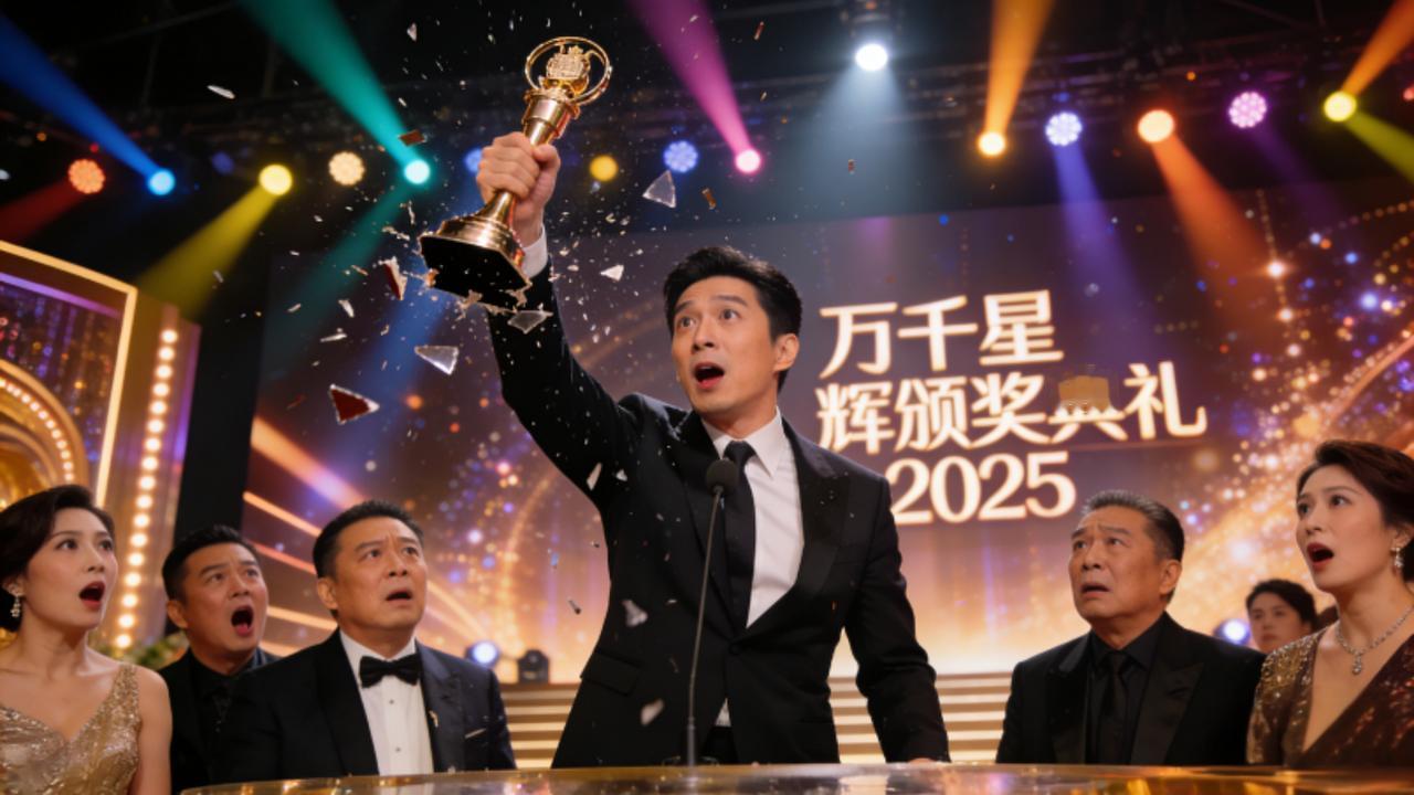 TVB颁奖礼名场面！林盛斌摔碎奖杯幽默回应，曾志伟卸任夜再添爆点2026年