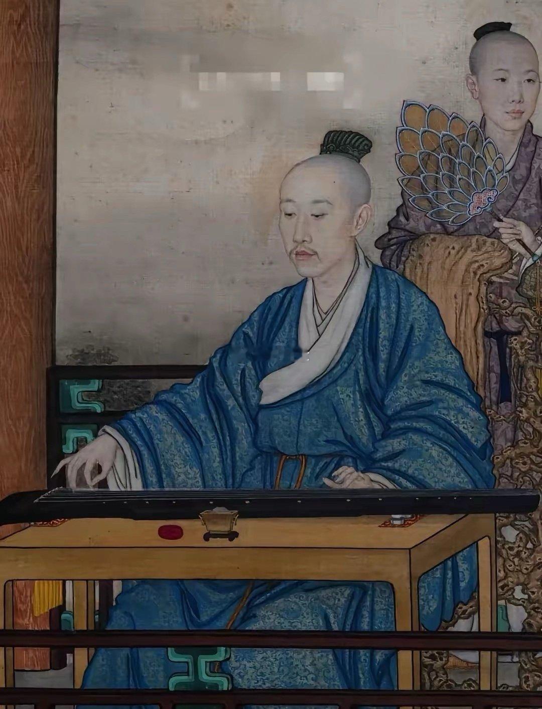 据说这副乾隆的画像，是意大利画家郎世宁所画。原来乾隆长这样​​​