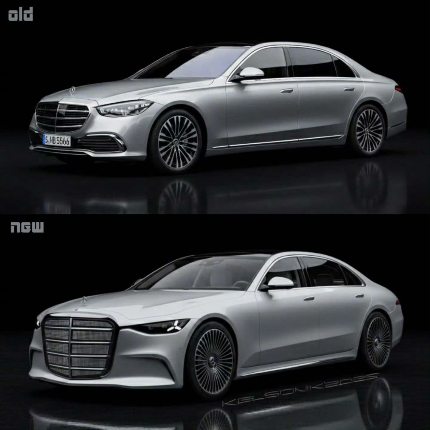 全新一代的奔驰S级要来了，这是外媒渲染图，但假如真是这个外观，大家觉得有大佬范吗
