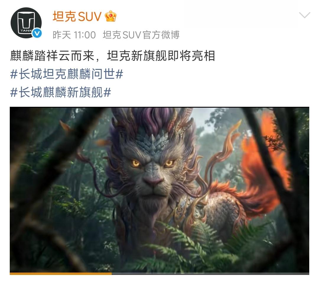 麒麟祥瑞而至，这应该是坦克最顶的车型了，这官方阵仗就不一般，坦克全新麒麟旗舰到底