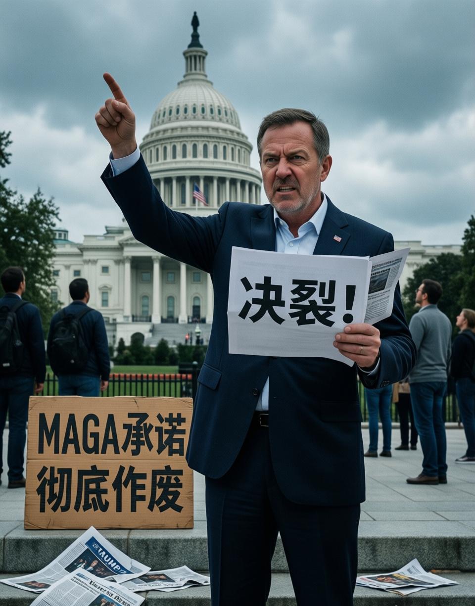 法新社这条消息，在美国右翼阵营里投下一颗不小的石子。特朗普曾经的铁杆盟友、极右翼