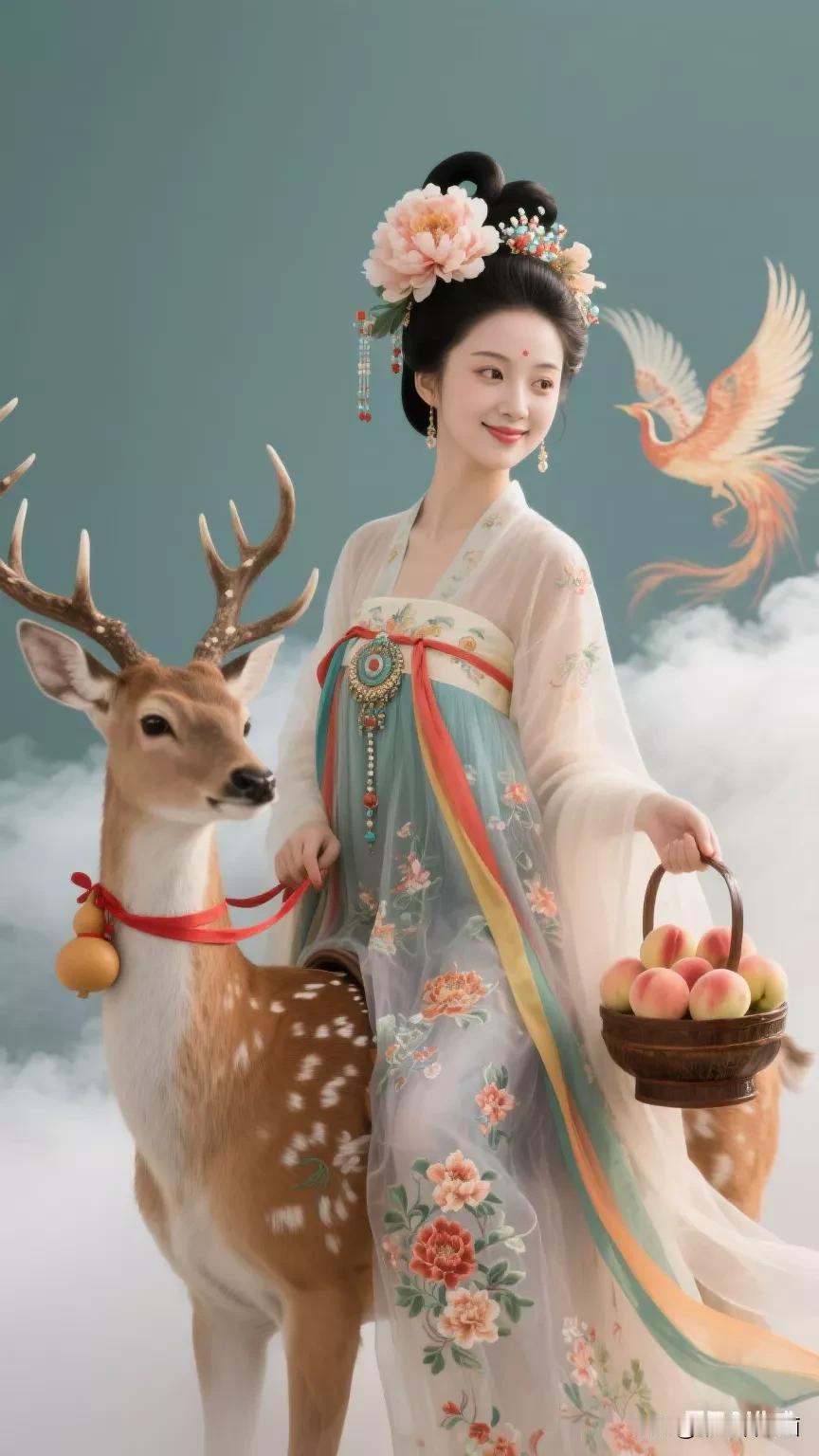 分享城市新鲜事张立启原创书画AI作品古仕女发髻集锦首发第527期宋元发髻韵唐韵