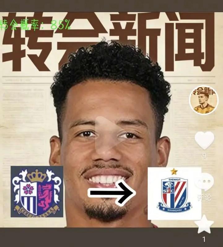 看到媒体报道申花买了拉斐尔-拉唐，看风格有点像上海海港的莱昂纳多，但是能力估计达