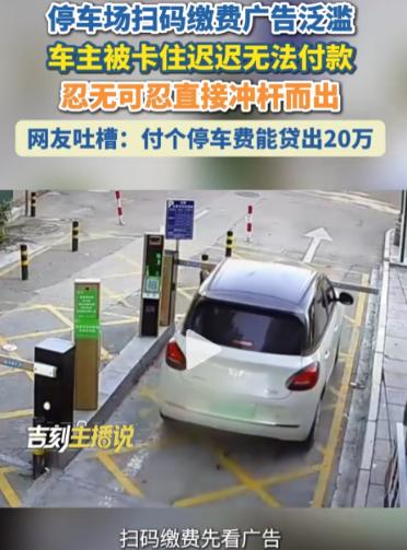 这就是国家这次要严打的原因了。8月15日，浙江一车主在停车场出口扫码缴费，本该几