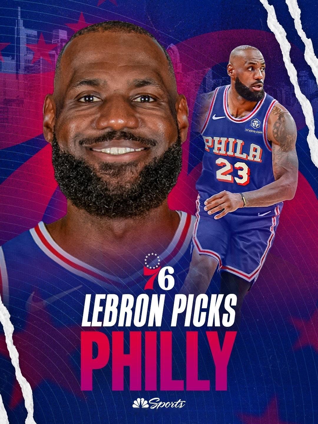 詹姆斯加盟76人老詹条款交易否决权NBA转会费城76人💰底薪不带否决权！詹姆斯