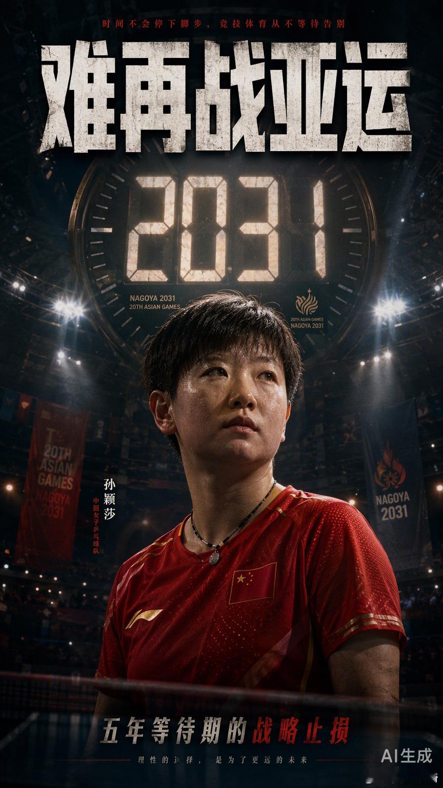 在名古屋收获1金2银后，孙颖莎那句“五年后可能等不到了”，听起来像是在跟时间讨价