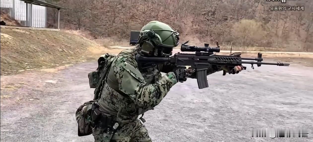 亚洲军事怪物房单兵武器对比，韩国K2C1自动步枪！K2C1自