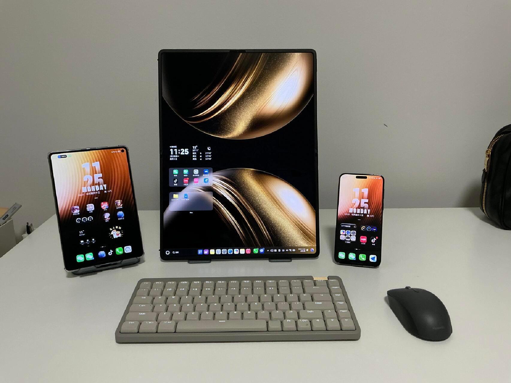 这套装备总算齐了，键鼠互联功能也搞定了，电脑上了鸿蒙之后，小平板基本吃灰了华为全