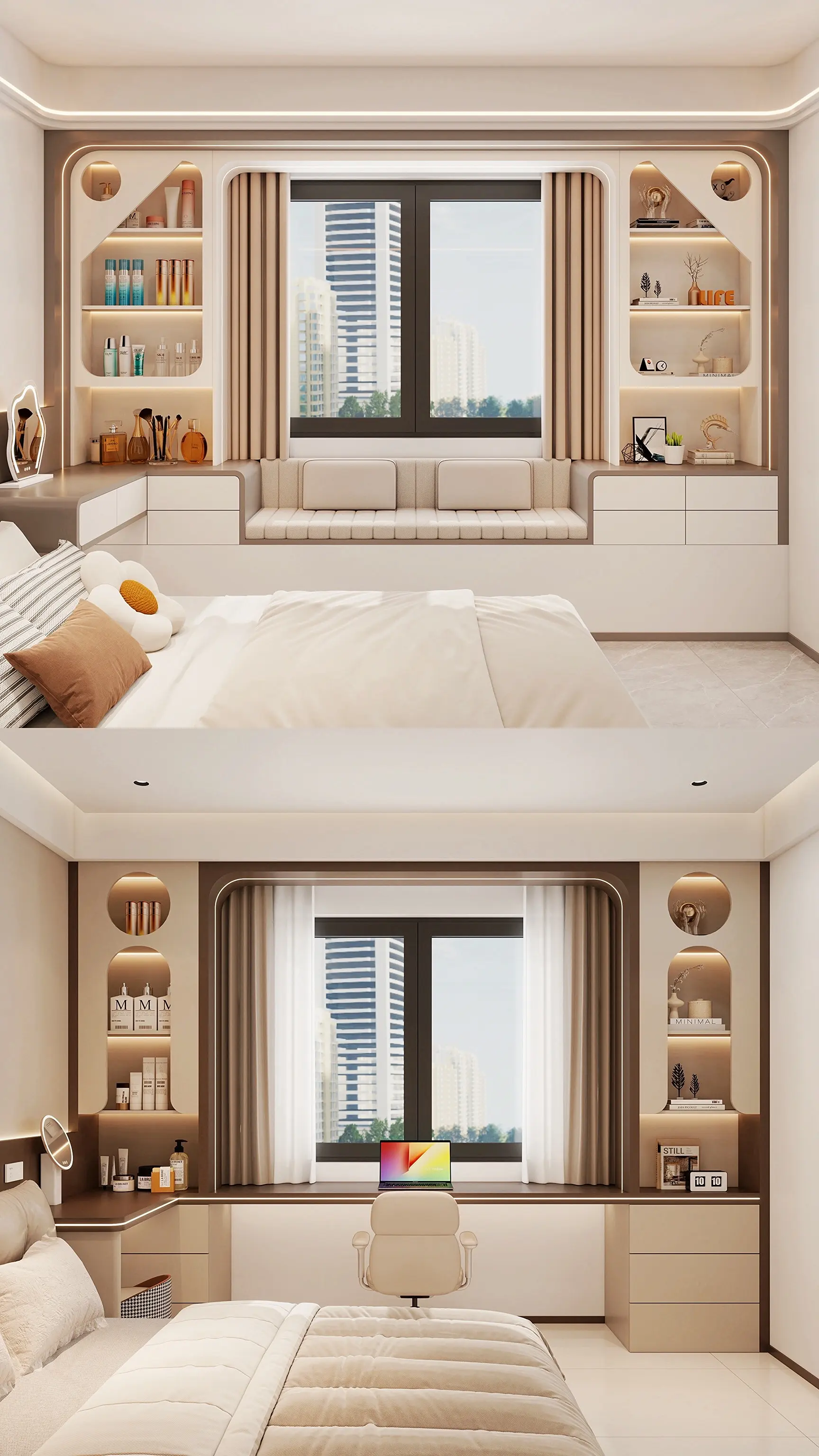 2026年流行的20款卧室飘窗设计