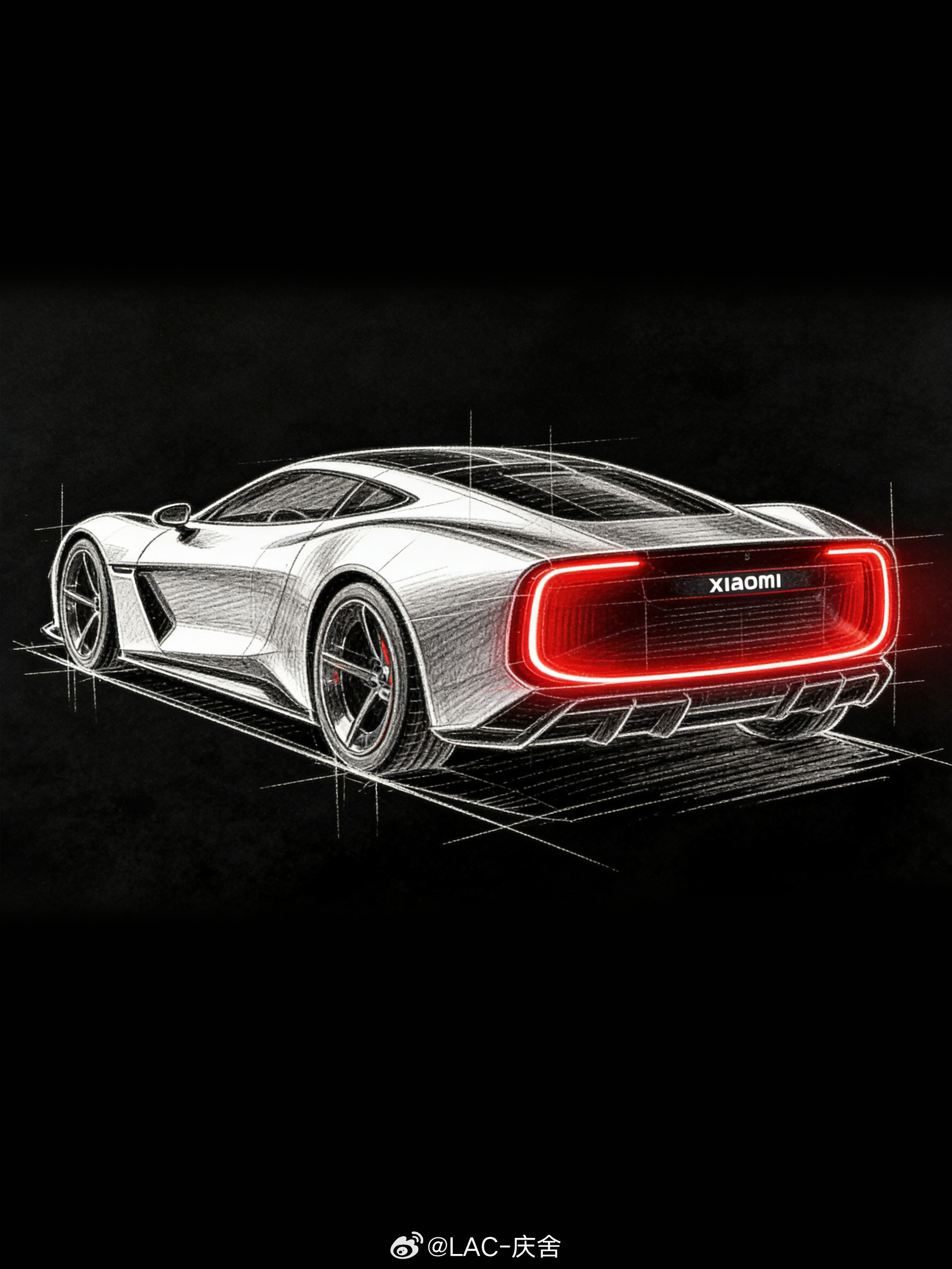 小米超跑这节奏难道是要官宣造超跑了？听说新车将会在车展正式亮相，同事用AI结合