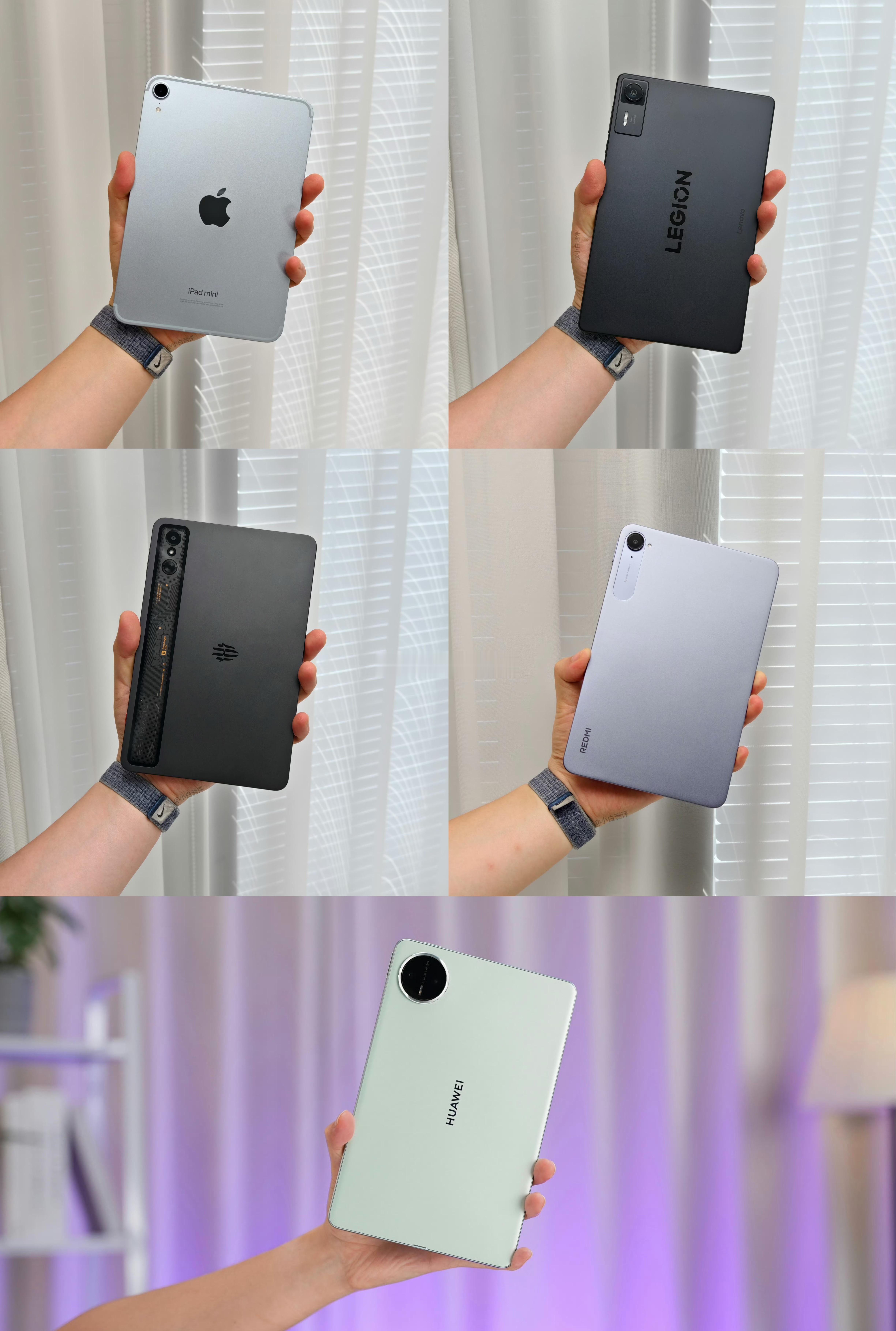 回顾下2025年发布的五台小平板产品，iPadmini7、拯救者Y700四代