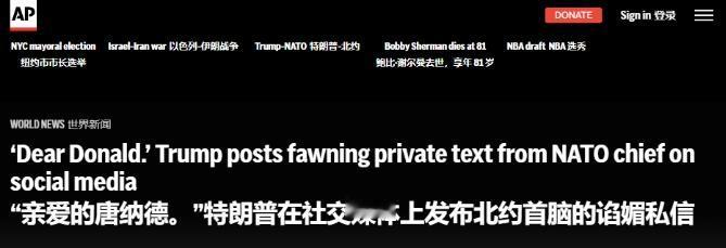 北约秘书长说出大实话：欧洲付出代价是咎由自取“欧洲将为5%的军费目标付出巨大