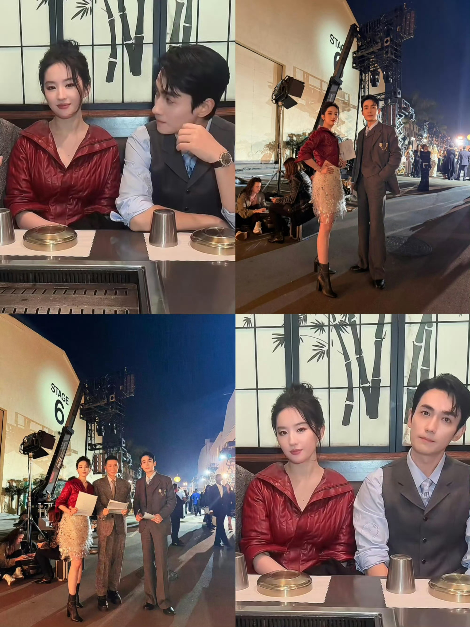 刘亦菲朱一龙聚餐其实这样看状态还不错的，该美的美，该帅的帅​​​