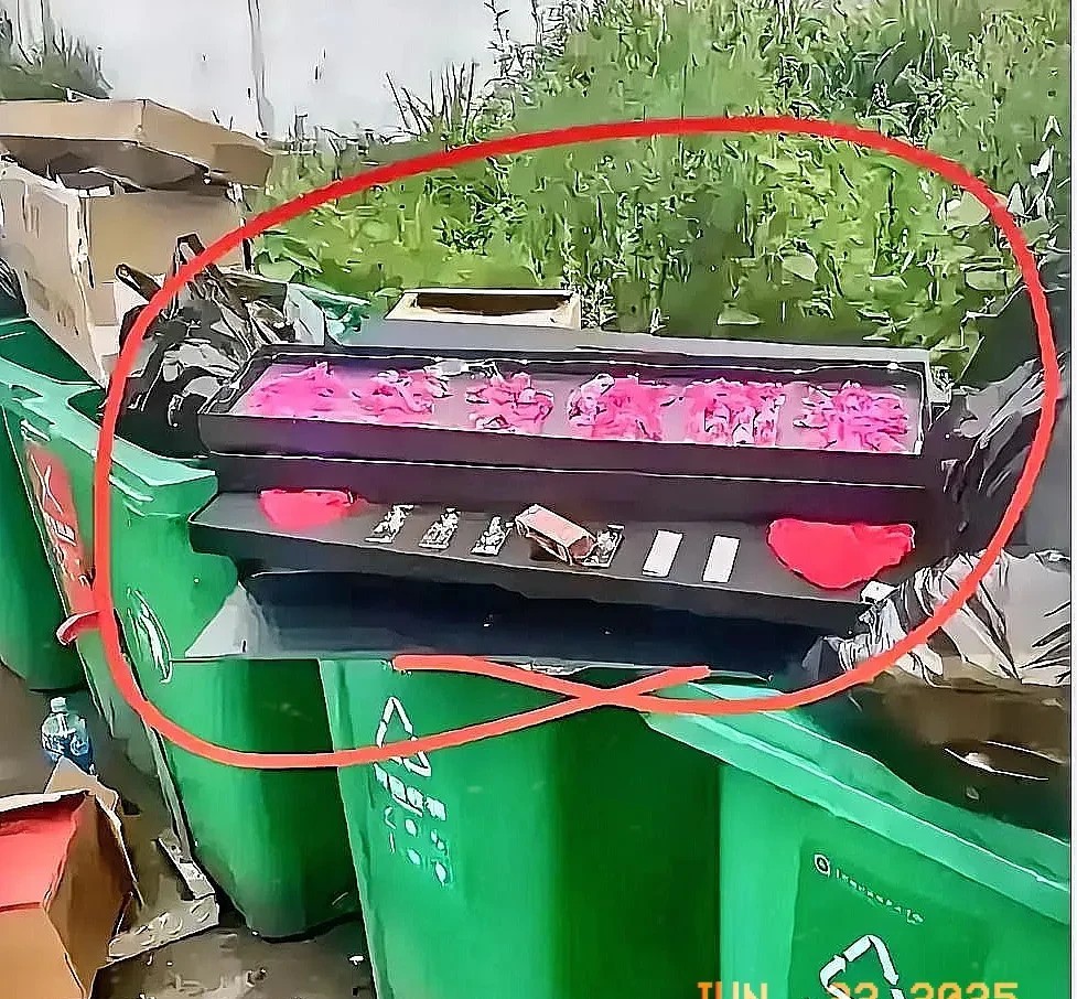 我的天哪！家人们，你们猜怎么着？今儿个我路过垃圾堆的时候，一眼就瞅见桶上有个值钱
