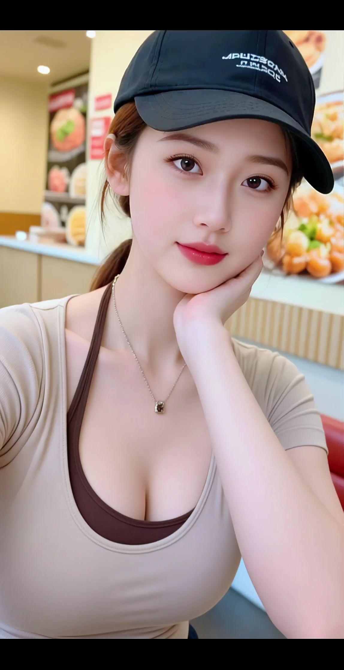 清纯甜美穿搭肤白貌美紫诺