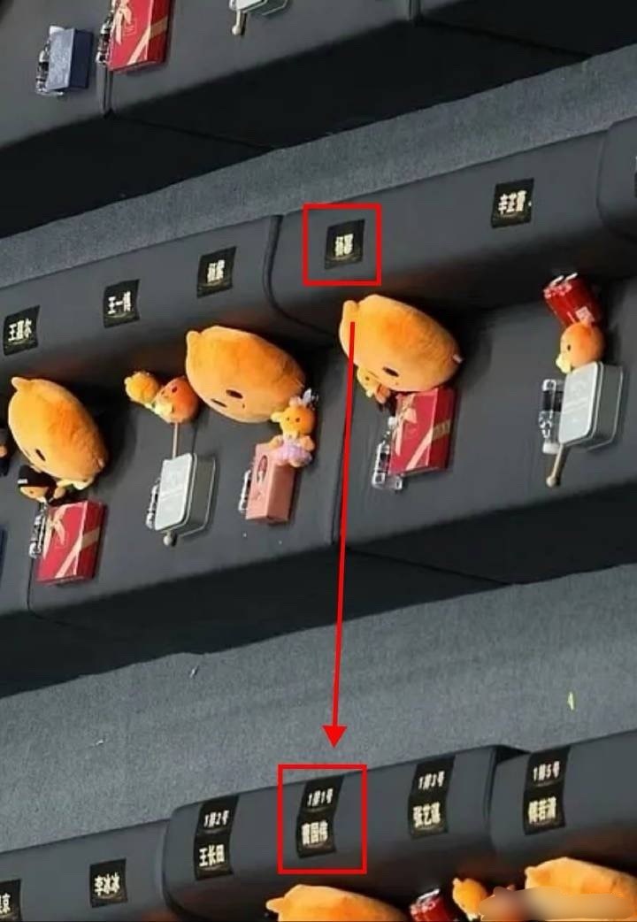 杨幂名副其实大C位，参照第一排有座位表，坐在新浪ceo曹国伟正后面